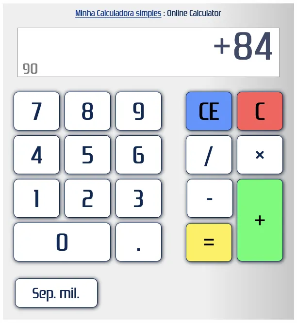 Calculadora online e gratuita